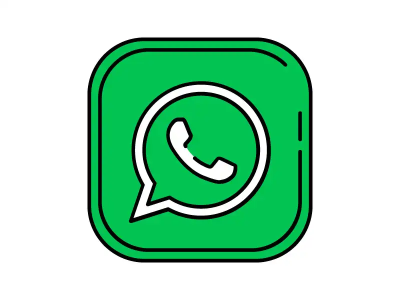 WhatsApp black and green icon vector free download from Freevec