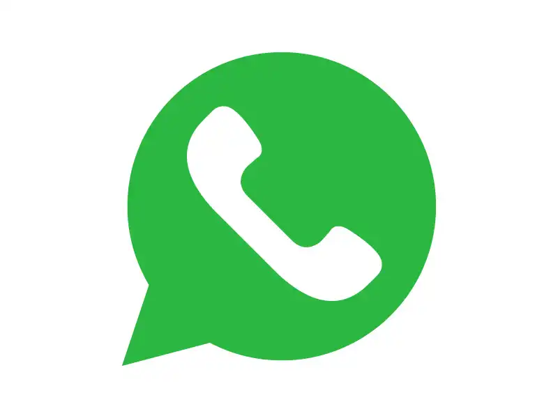 WhatsApp black line outline icon vector free download